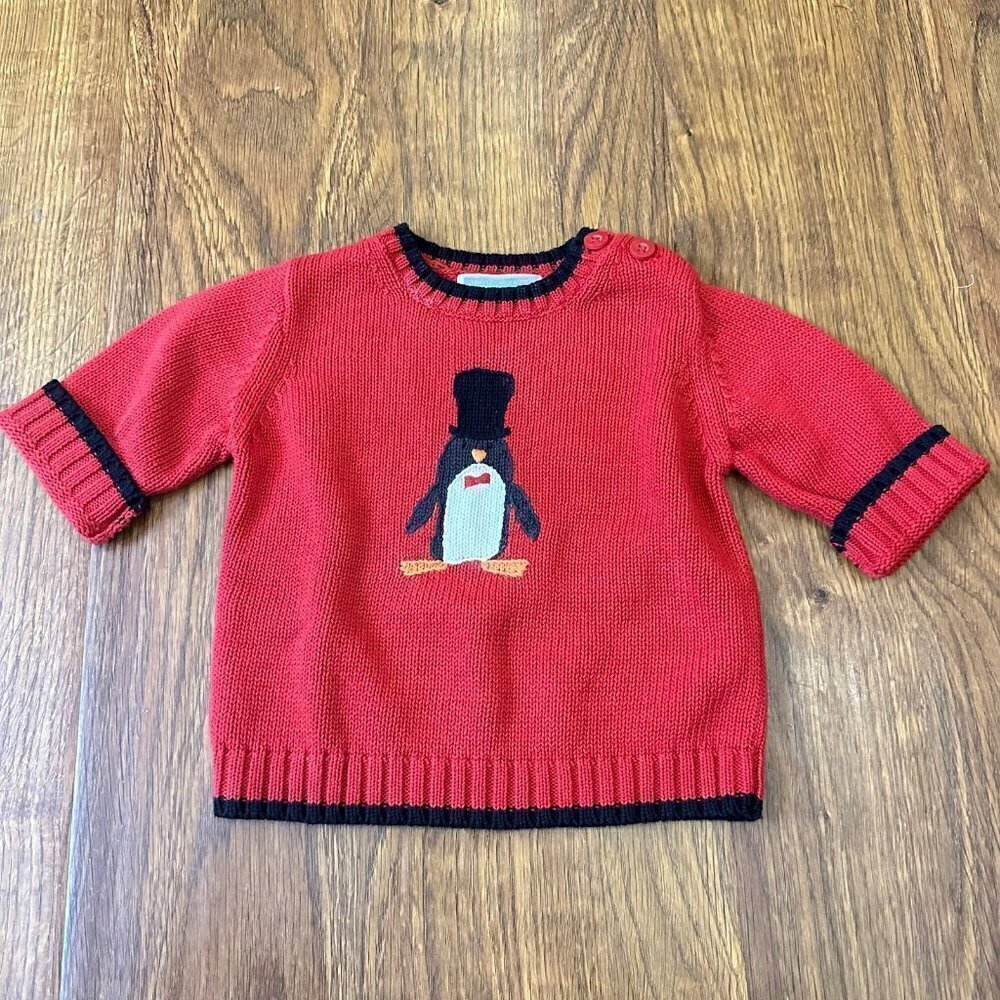 Janie and Jack penguin Sweater